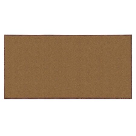 United Visual Products Decor Wood Combo Board, 36"x24", Walnut/Black Porcelain & Burgundy UV702DEFAB-WALNUT-BLKPORC-DBURGU